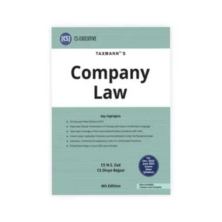 CS N.S. Zad and CS Divya Bajpai'sCompany Law (Paper 2 | Company Law)