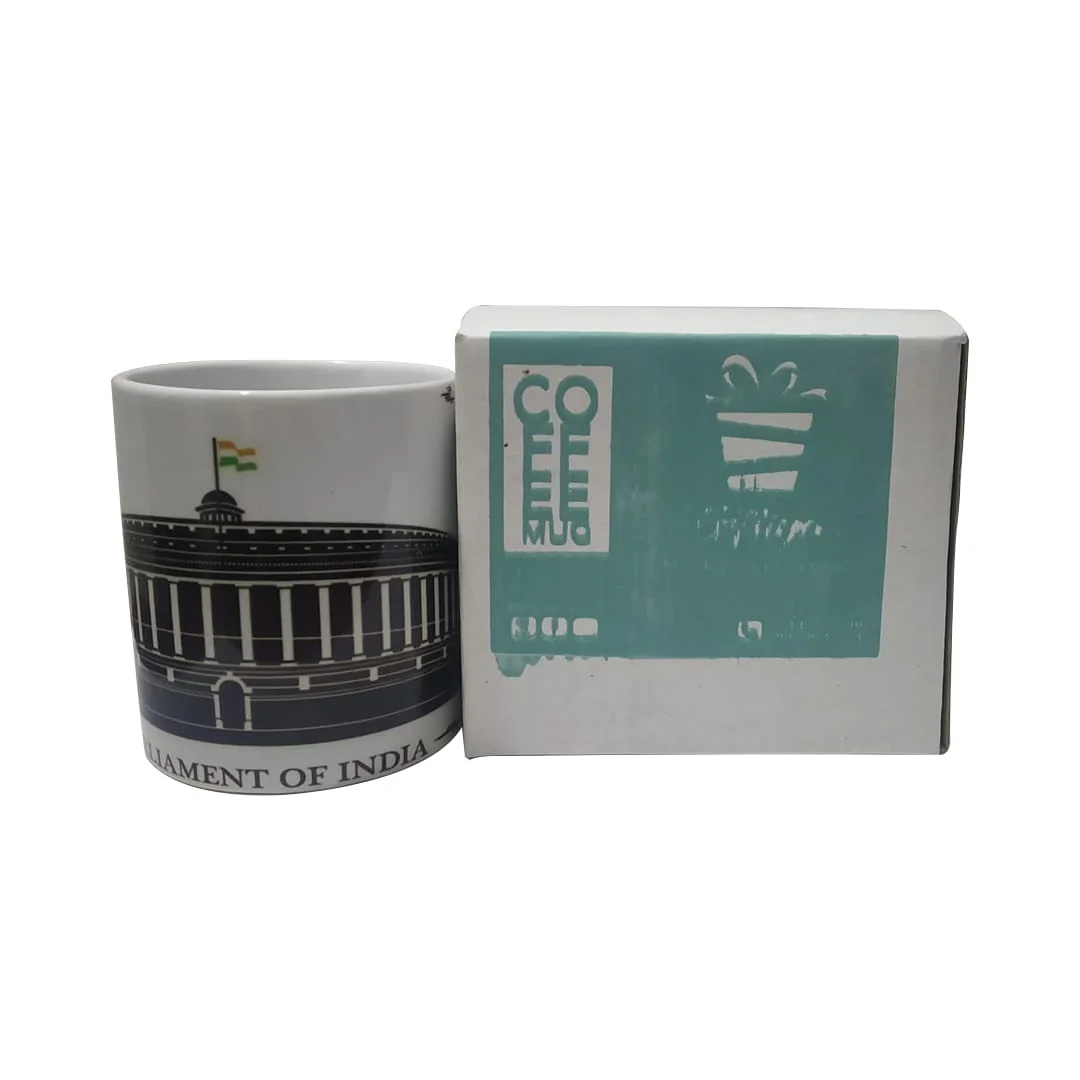 Parliament of India Theme Coffee Mug