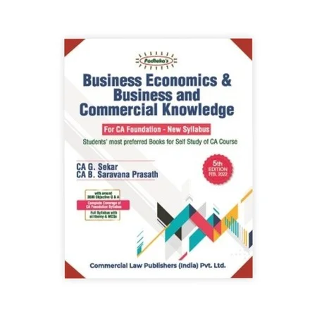 CA G. Sekar's Business Economics & Business and Commercial Knowledge