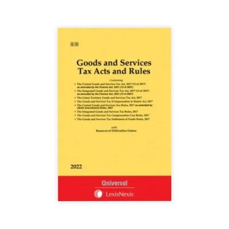 Goods and Services Tax Acts with allied Rules & Orders