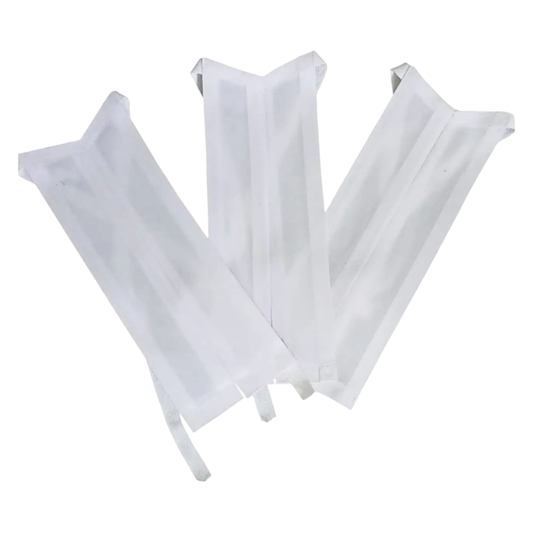 Premium Bukram White Cotton Barrister Band, Pack of 3 By Lawmart