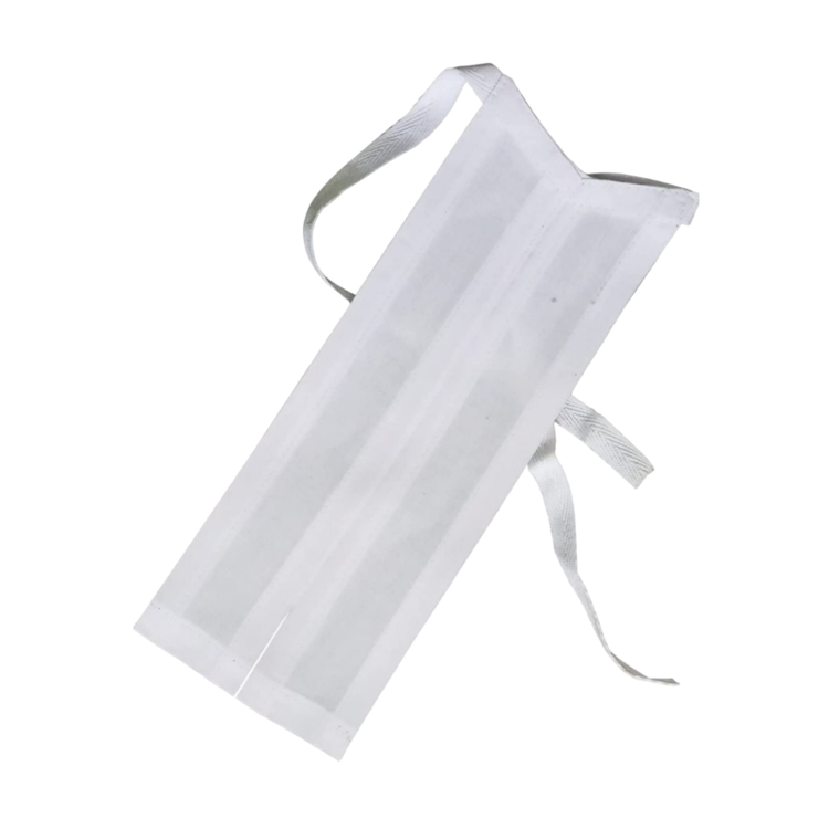 Premium Bukram White Cotton Barrister Band, Pack of 1