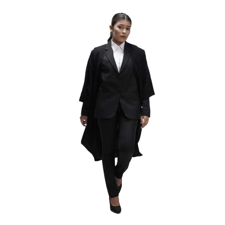 Premium Women's Judge's Gown Black Gown By Lawmart