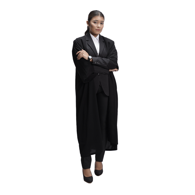 Women Lawyer's Wrinkle Free Judges Gown