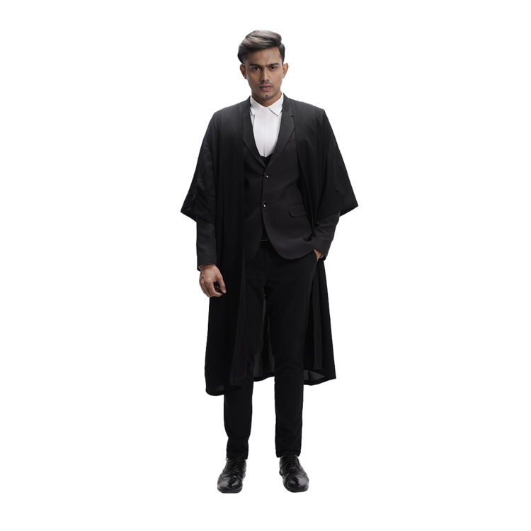 Men Lawyer's Wrinkle Free Judges Gown