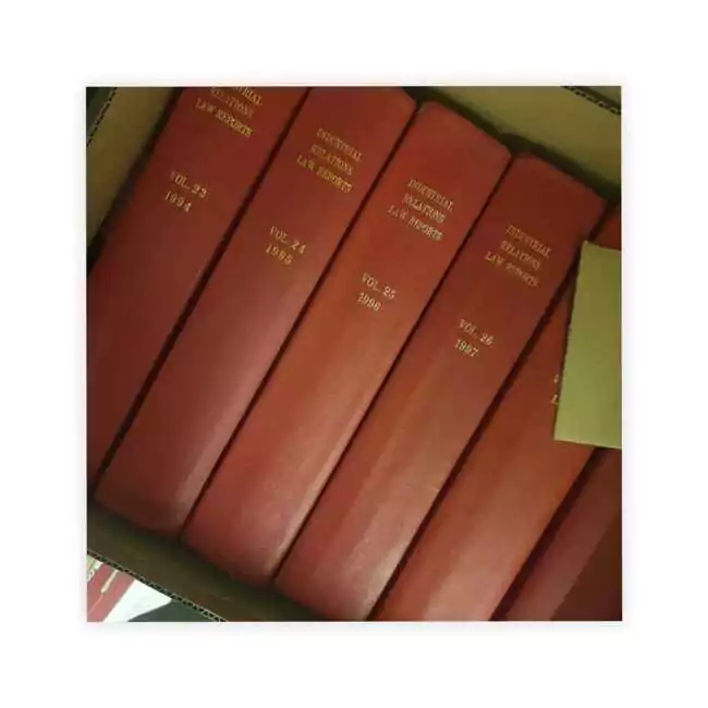 Industrial Relations Law Reports Complete Law Books Journal Set up to 2009