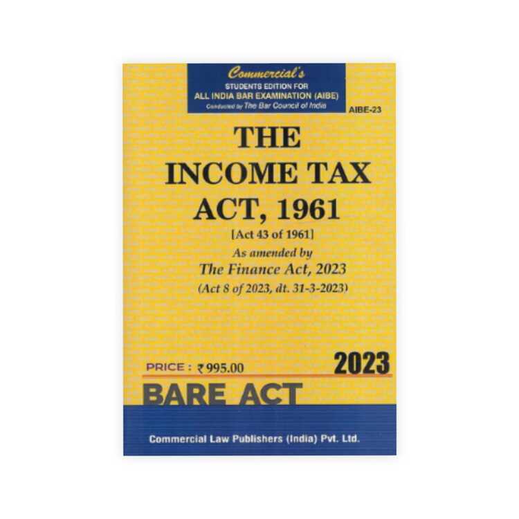 Commercial's Income Tax Act 1961 As Amended by Finance Act 2023