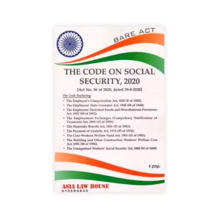 Asia Law House's The Code on Social Security, 2020