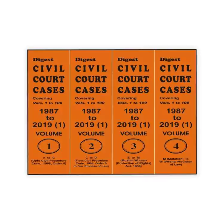Chander Mohan's Digest Civil Court Cases, 1987 To 2019 (1)