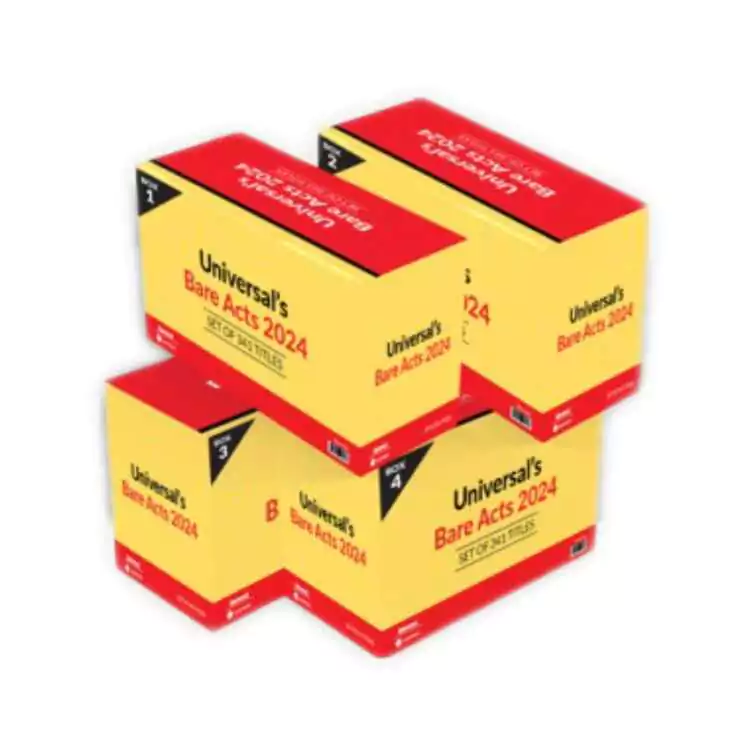 Universal's Complete Bare Acts with Short Notes (Set of 4 Box) (Set of 341 Bare Acts) (2024 Edition)