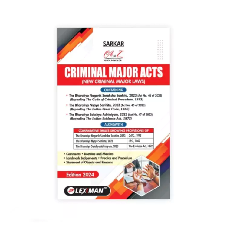 Sarkar's Criminal Mojar Acts (New Criminal Major Laws)