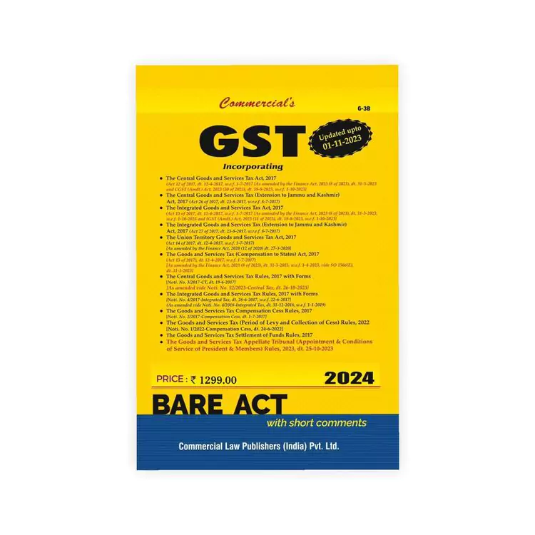 Commercial's GST Act alongwith Rules