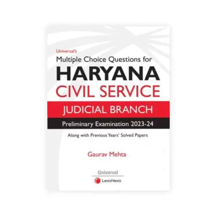 Gaurav Mehta's Multiple Choice Questions For Haryana Civil Service (Judicial Branch) Preliminary Examination 2023-24