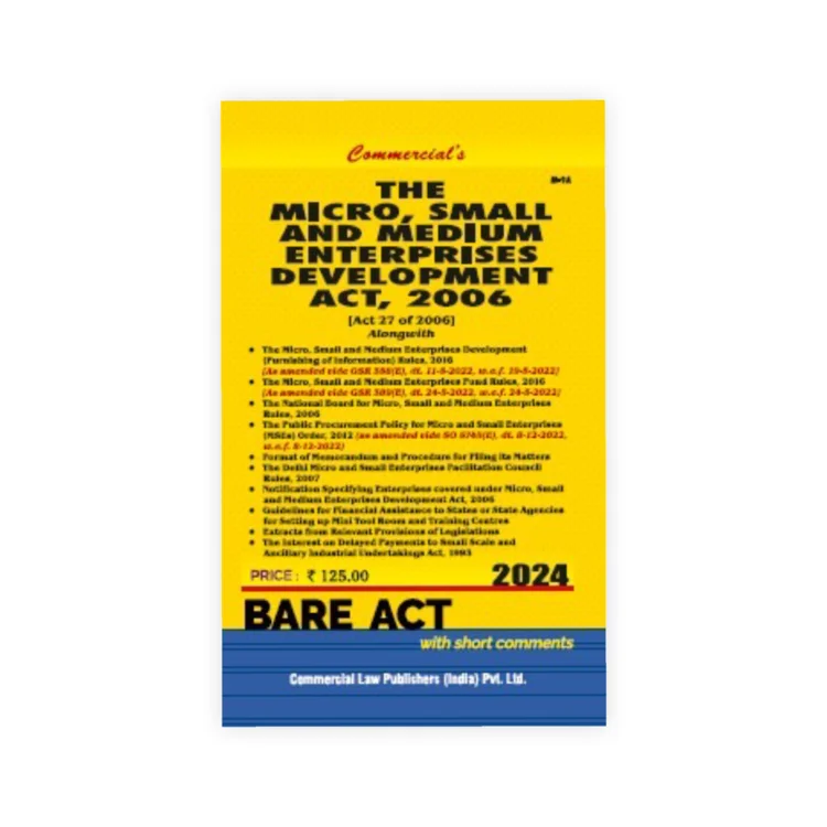 Commercial's Micro, Small and Medium Enterprise Development Act, 2006 with Rules