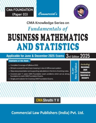 CMA G.C. Rao's Business Mathematics and Statistics 2025