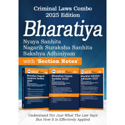 Taxmann Criminal Laws Combo Bare Act with Section Notes  BNS BNSS BSA Set of 3 Books January 2025 Edition