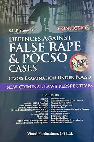 S.K.P Sriniwas Defences Against False Rape & POCSO Cases Cross Examination Under POCSO
