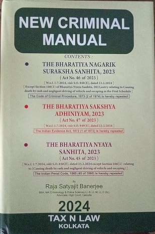  Raja Satyajit Banerjee  New Criminal Manual