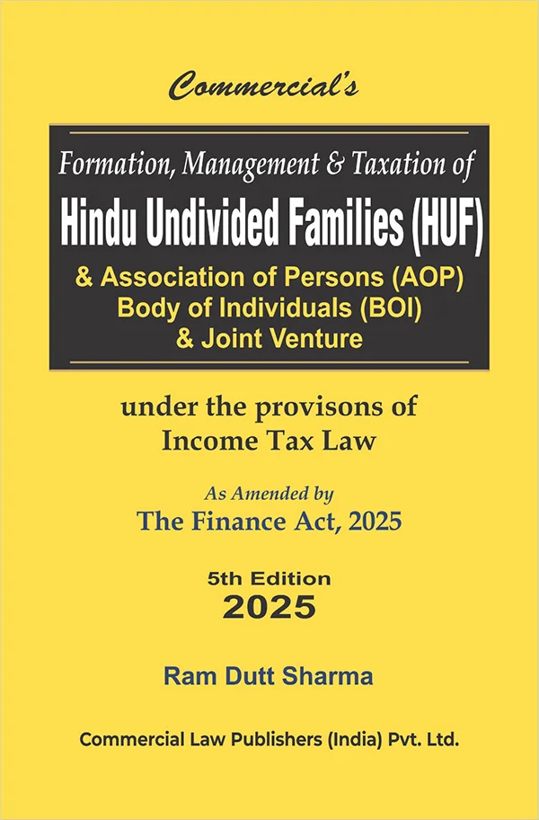 Ram Dutt Sharma Formation Management & Taxation of Hindu Undivided Families (HUF)