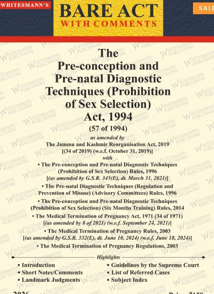 The Pre conception and Pre-natal Diagnostic Techniques