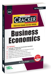 Dr Ritu Gupta Taxmann CRACKER  Business Economics CA Foundation