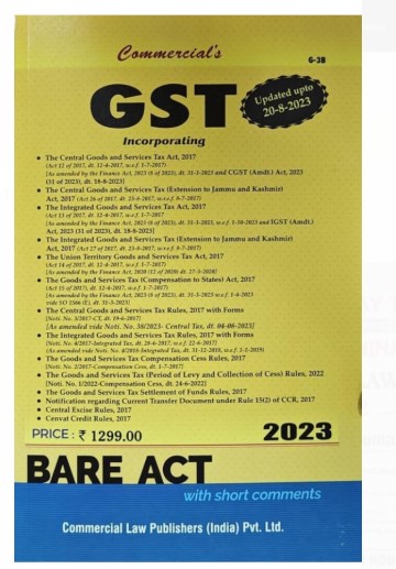 GST  Incorporating Central & State GST Acts