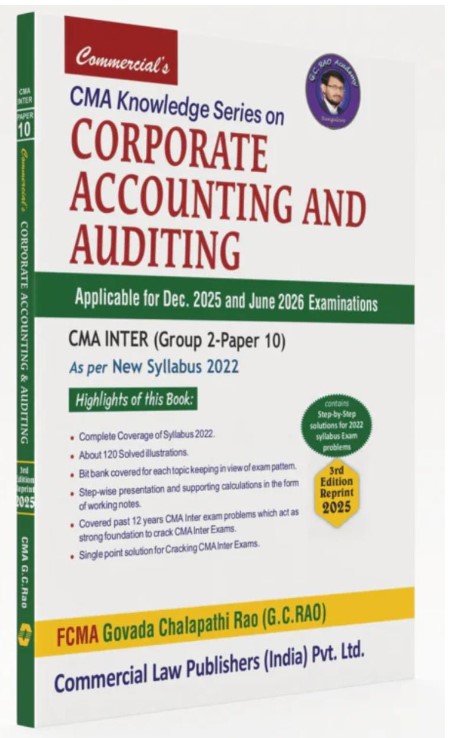 CMA Knowledge Series on Corporate Accounting and Auditing G C Rao